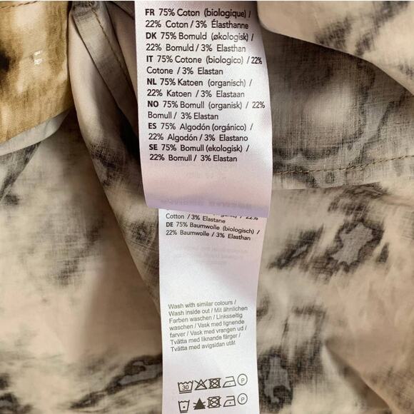 NWT Samsoe Samsoe Tea Shirt Top in Camo Clay - Picture 7 of 11